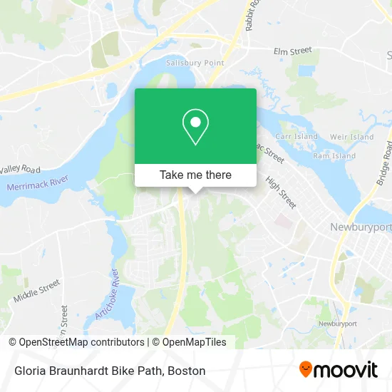 Gloria Braunhardt Bike Path map