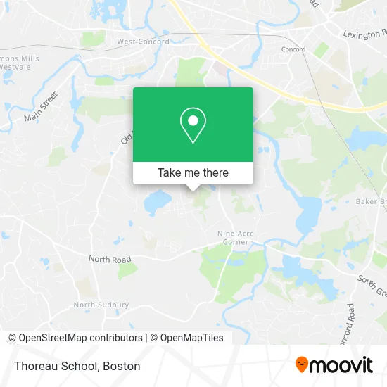 Thoreau School map