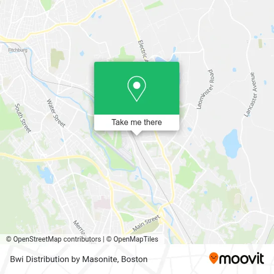 Bwi Distribution by Masonite map