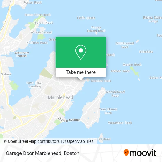Garage Door Marblehead map