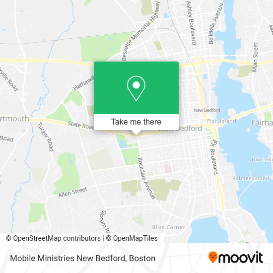 Mobile Ministries New Bedford map