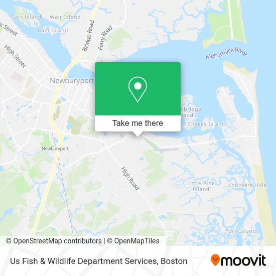 Us Fish & Wildlife Department Services map