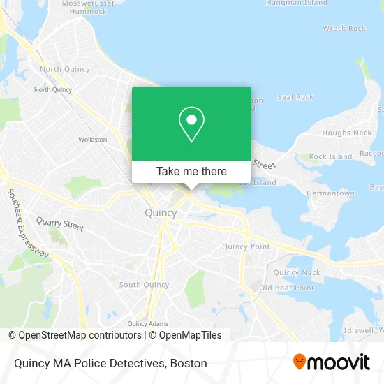 Quincy MA Police Detectives map