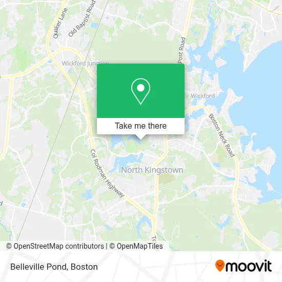 Belleville Pond map