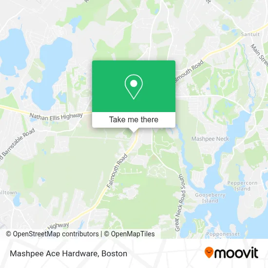 Mashpee Ace Hardware map
