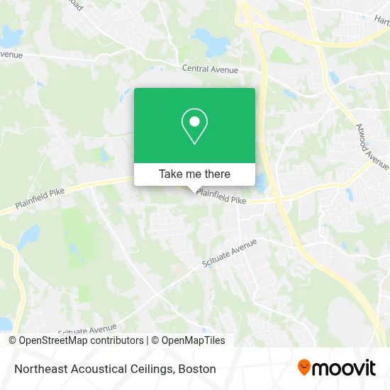 Northeast Acoustical Ceilings map