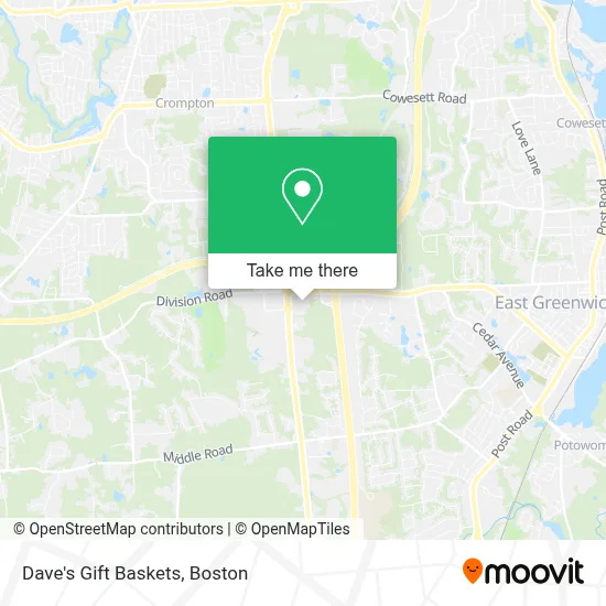 Dave's Gift Baskets map