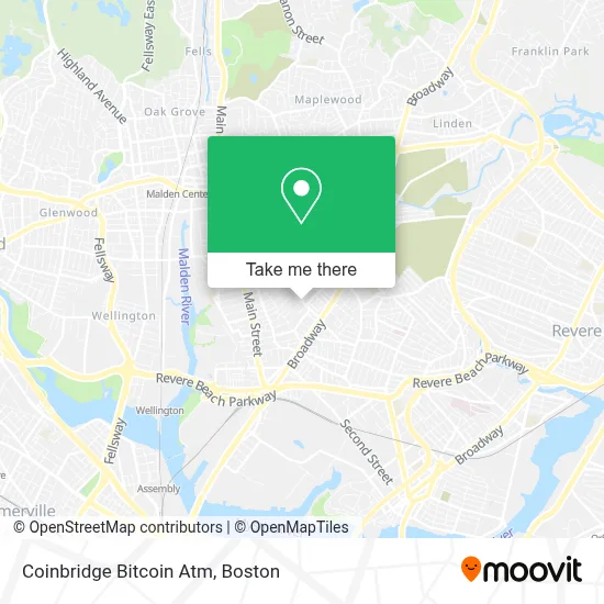 Coinbridge Bitcoin Atm map