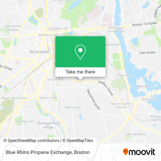Blue Rhino Propane Exchange map