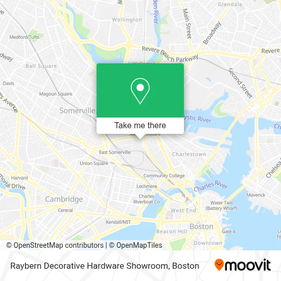 Raybern Decorative Hardware Showroom map