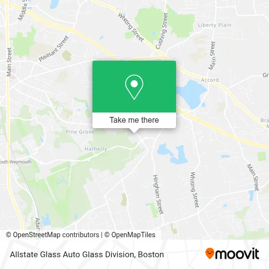 Allstate Glass Auto Glass Division map