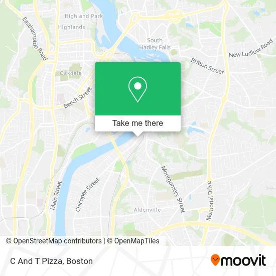 C And T Pizza map