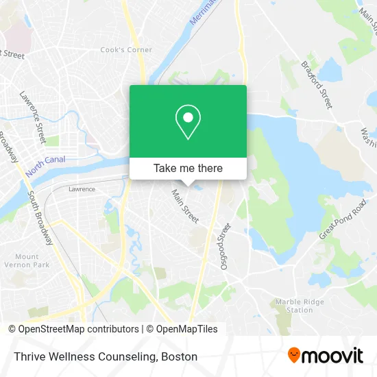 Thrive Wellness Counseling map