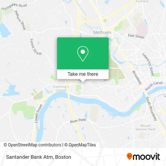 Santander Bank Atm map