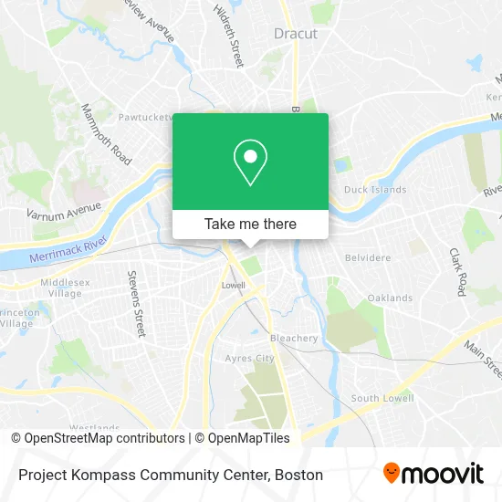 Project Kompass Community Center map
