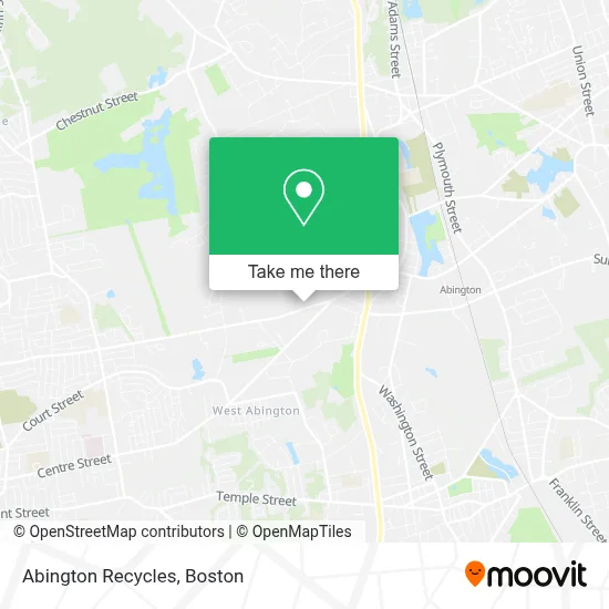 Abington Recycles map