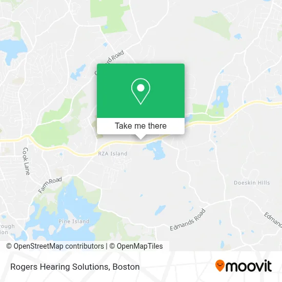 Rogers Hearing Solutions map
