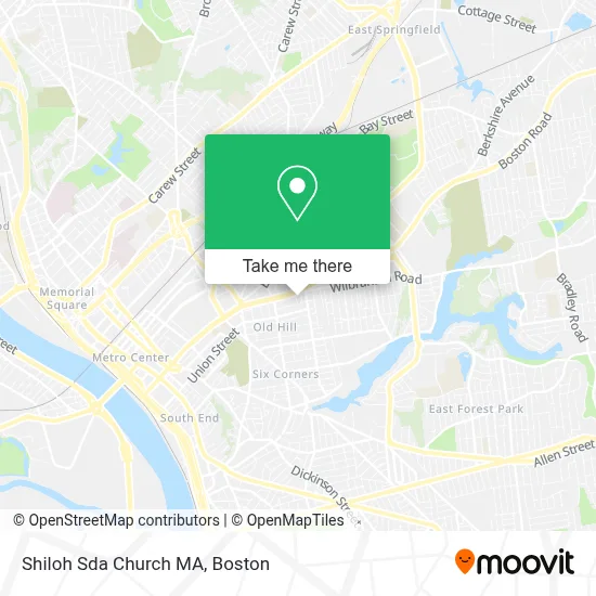 Shiloh Sda Church MA map