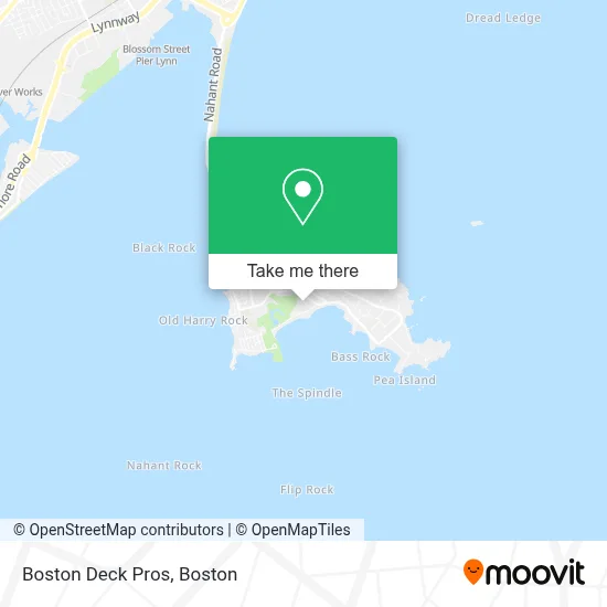 Boston Deck Pros map