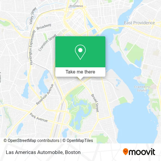 Las Americas Automobile map