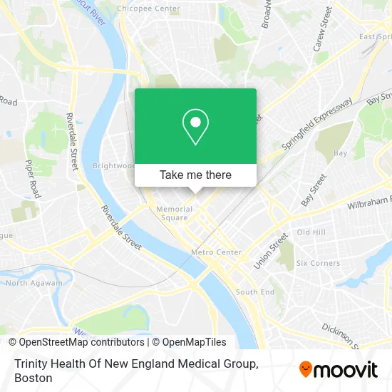 Trinity Health Of New England Medical Group map