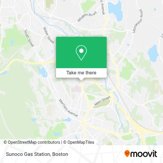 Sunoco Gas Station map