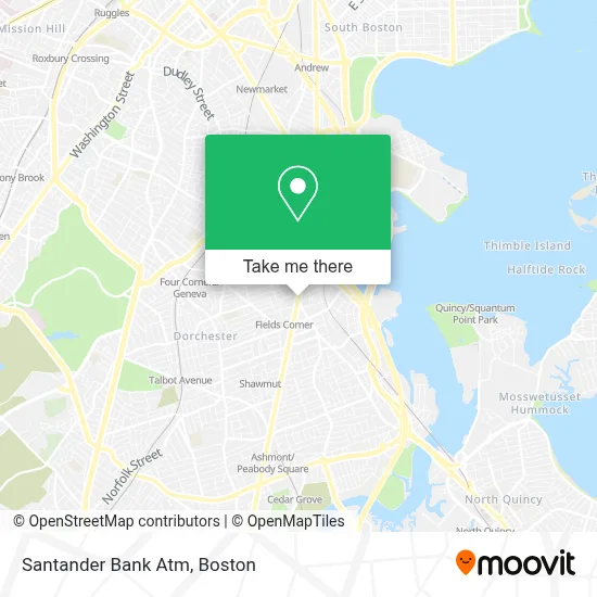 Santander Bank Atm map