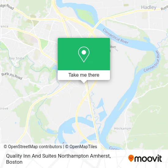 Quality Inn And Suites Northampton Amherst map