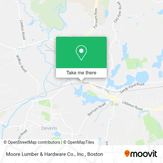 Moore Lumber & Hardware Co., Inc. map