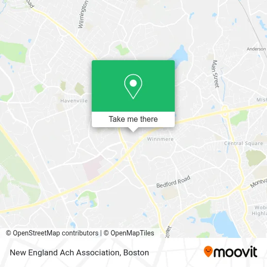 New England Ach Association map