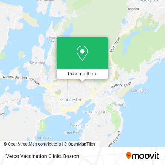 Vetco Vaccination Clinic map