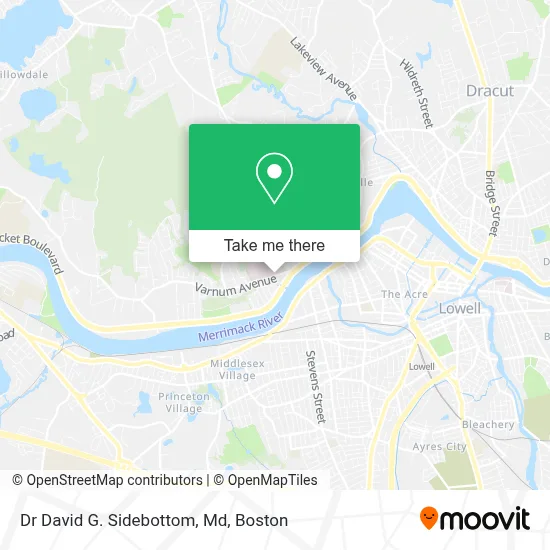 Dr David G. Sidebottom, Md map