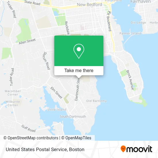 United States Postal Service map