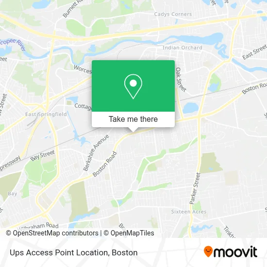 Ups Access Point Location map