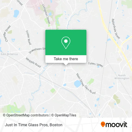 Just In Time Glass Pros map
