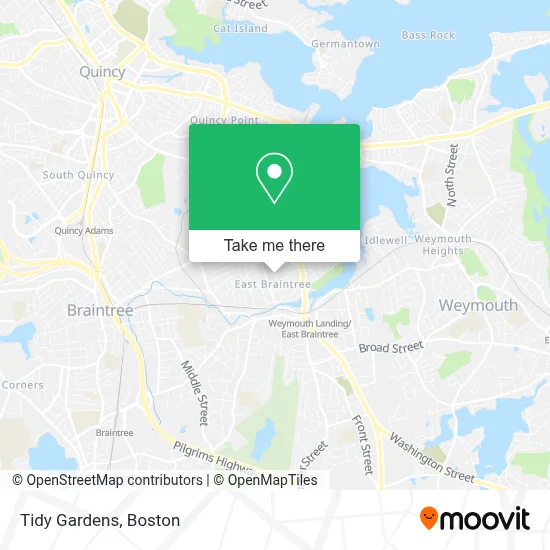 Tidy Gardens map