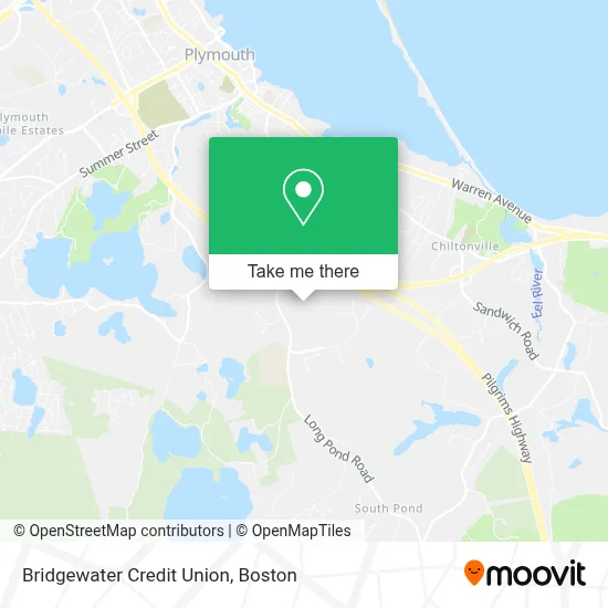 Bridgewater Credit Union map