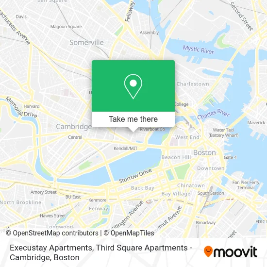 Execustay Apartments, Third Square Apartments - Cambridge map
