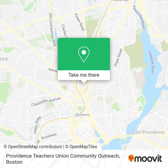 Providence Teachers Union Community Outreach map
