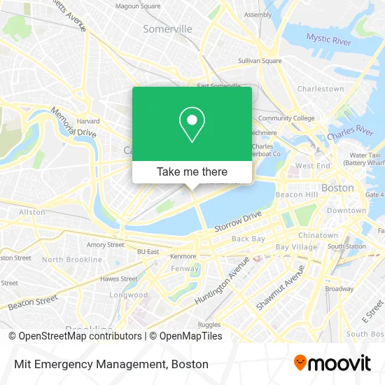 Mit Emergency Management map