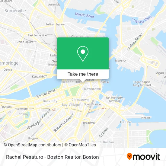 Rachel Pesaturo - Boston Realtor map