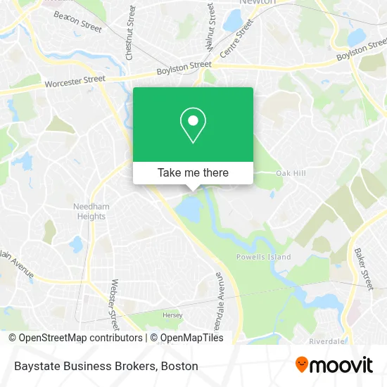Baystate Business Brokers map