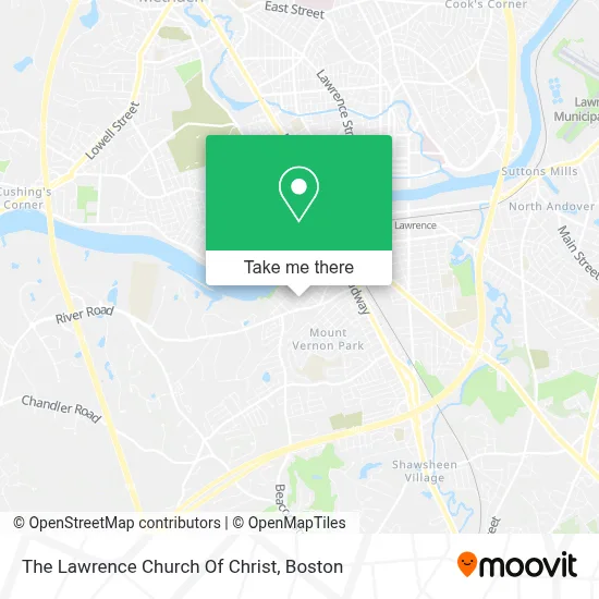 The Lawrence Church Of Christ map