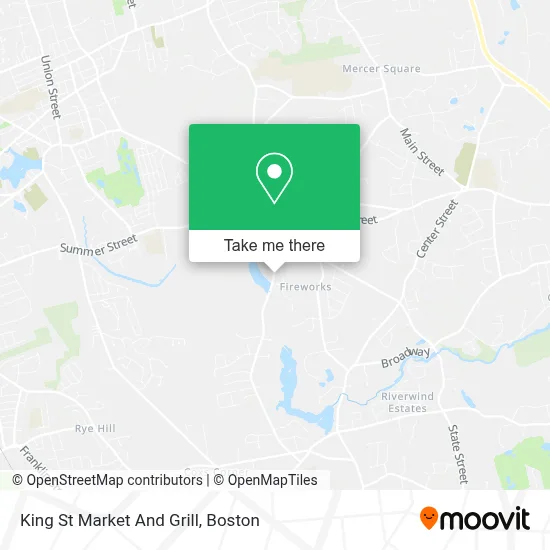 King St Market And Grill map