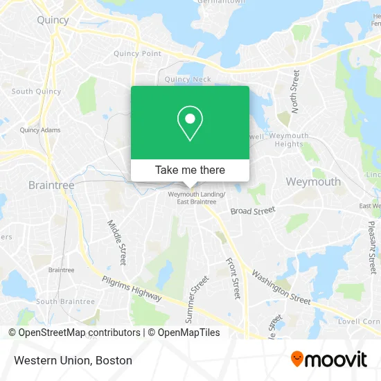 Western Union map