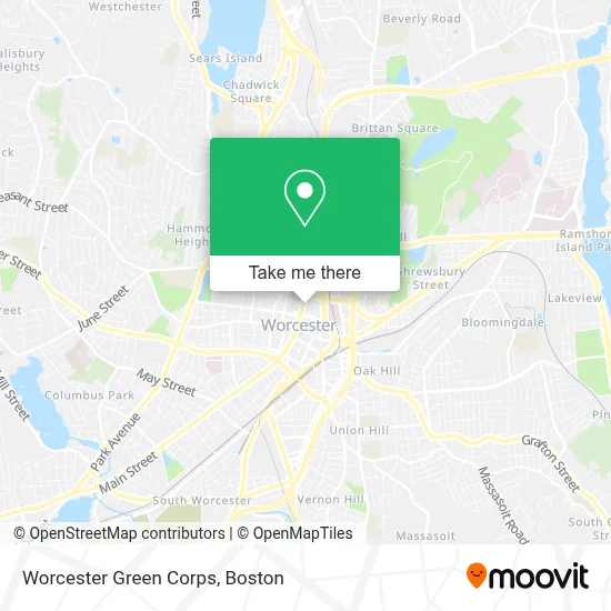 Worcester Green Corps map