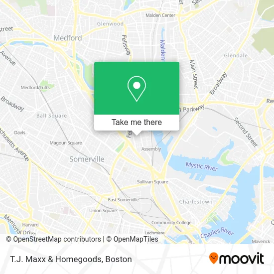 T.J. Maxx & Homegoods map