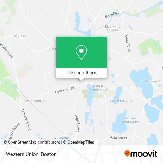 Western Union map