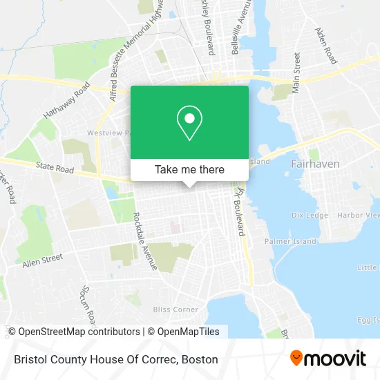 Bristol County House Of Correc map