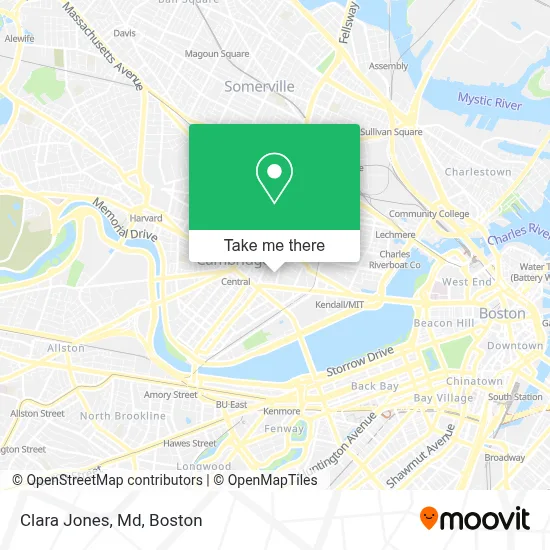 Clara Jones, Md map
